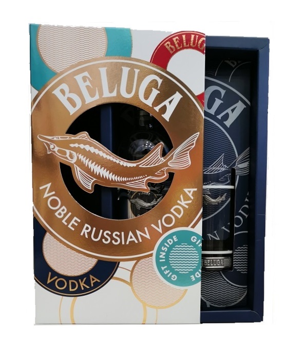 Beluga Noble Vodka pdd. 0,7L 40% + pohár