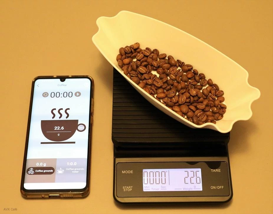 AVX R09 Bluetooth Barista mérleg 3000g - 0,1g pontosság