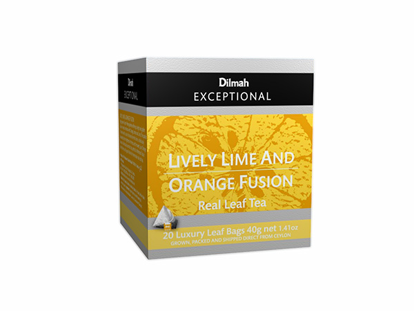 Dilmah Exceptional  lime & narancs fekete tea valódi gyümölccsel  20 filter/doboz