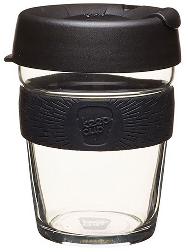KeepCup Brew Café üveg pohár kávés termosz BLACK 360 ml