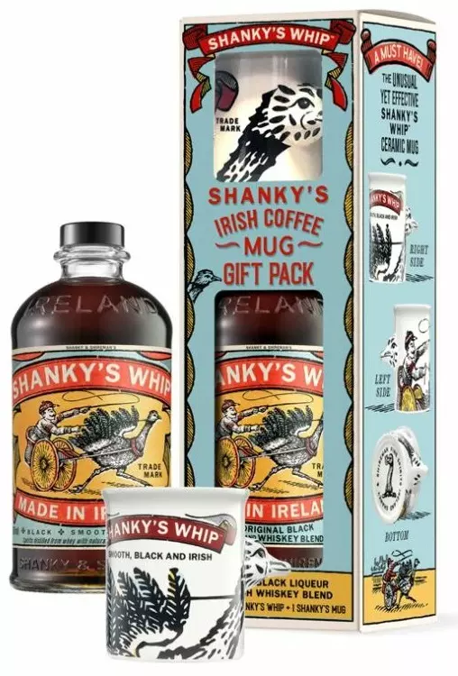 Shanky's Whip Black Irish Whiskey Likőr (DD+Bögre) 0,7L 33%