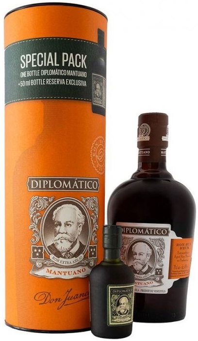 Diplomático Mantuano + Exclusiva mini rum 0,7L+0,05L 40%