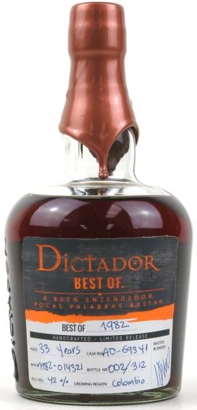 Dictador The Best of rum 1982 0,7L 42,6%