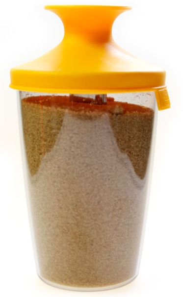 Vacu Vin PopSome cukor és rizs tartó-adagoló 0,6L sárga