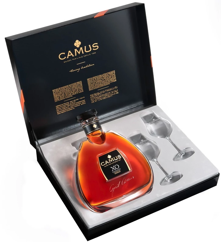 Camus Elegance XO Cognac pdd. 0,7L 40% + 2 pohár