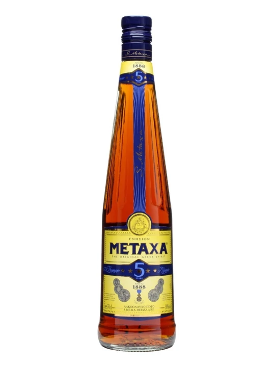 Metaxa 5* Brandy 1L 38%