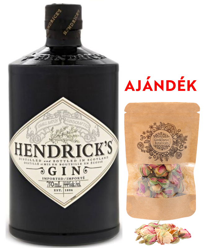 Hendricks Gin 0,7L 41,4% ajándék perzsa rózsabimbóval