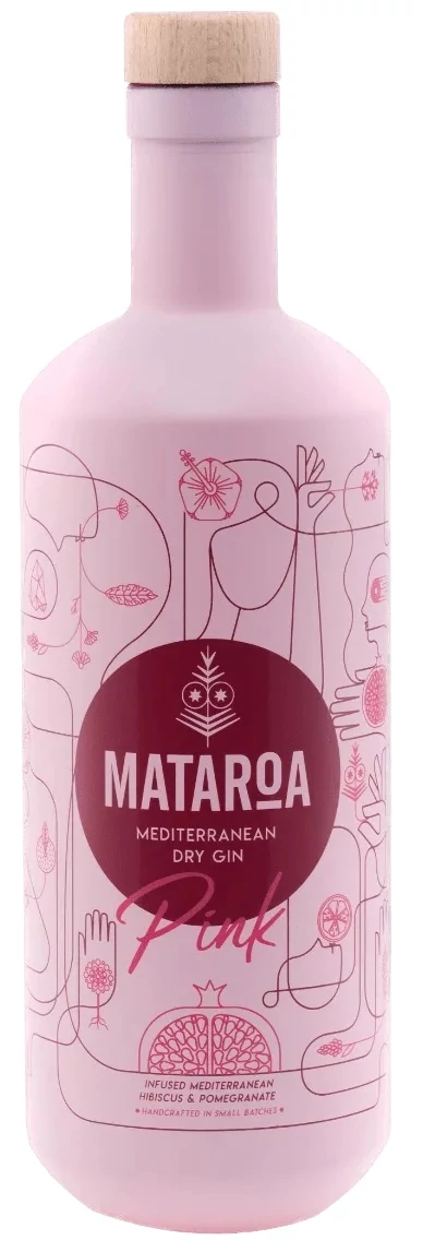 Mataroa Mediterranean Pink Gin 38% 0,7L