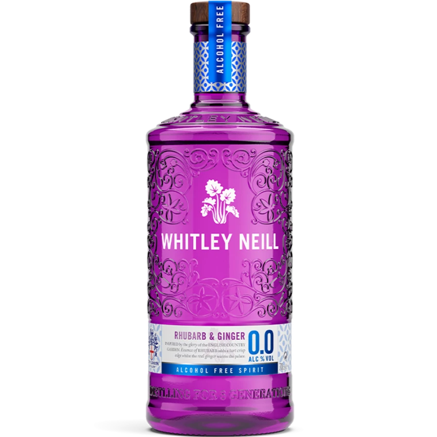 Whitley Neill Rhubarb & Ginger Alkoholmentes Gin 0,7L 0%