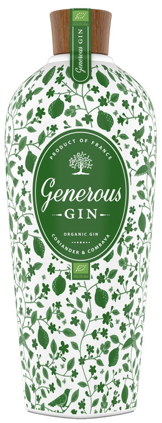 Generous Organic Gin 44% (zöld) 0,7