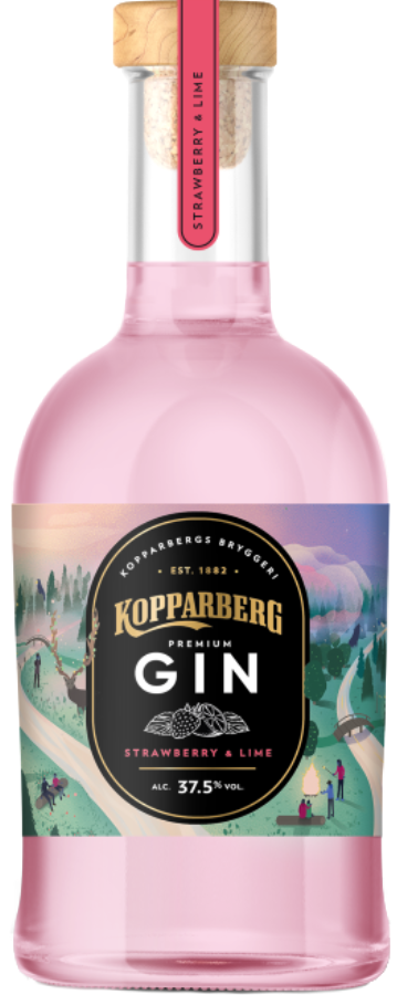 Kopparberg Gin Strawberry & Lime 37,5% 0,7L