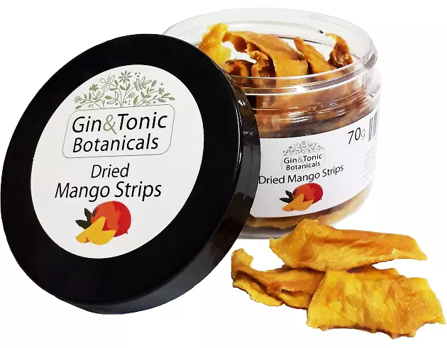 Gin Tonic Botanicals kis tégelyben szárított mangó csíkok 70gr