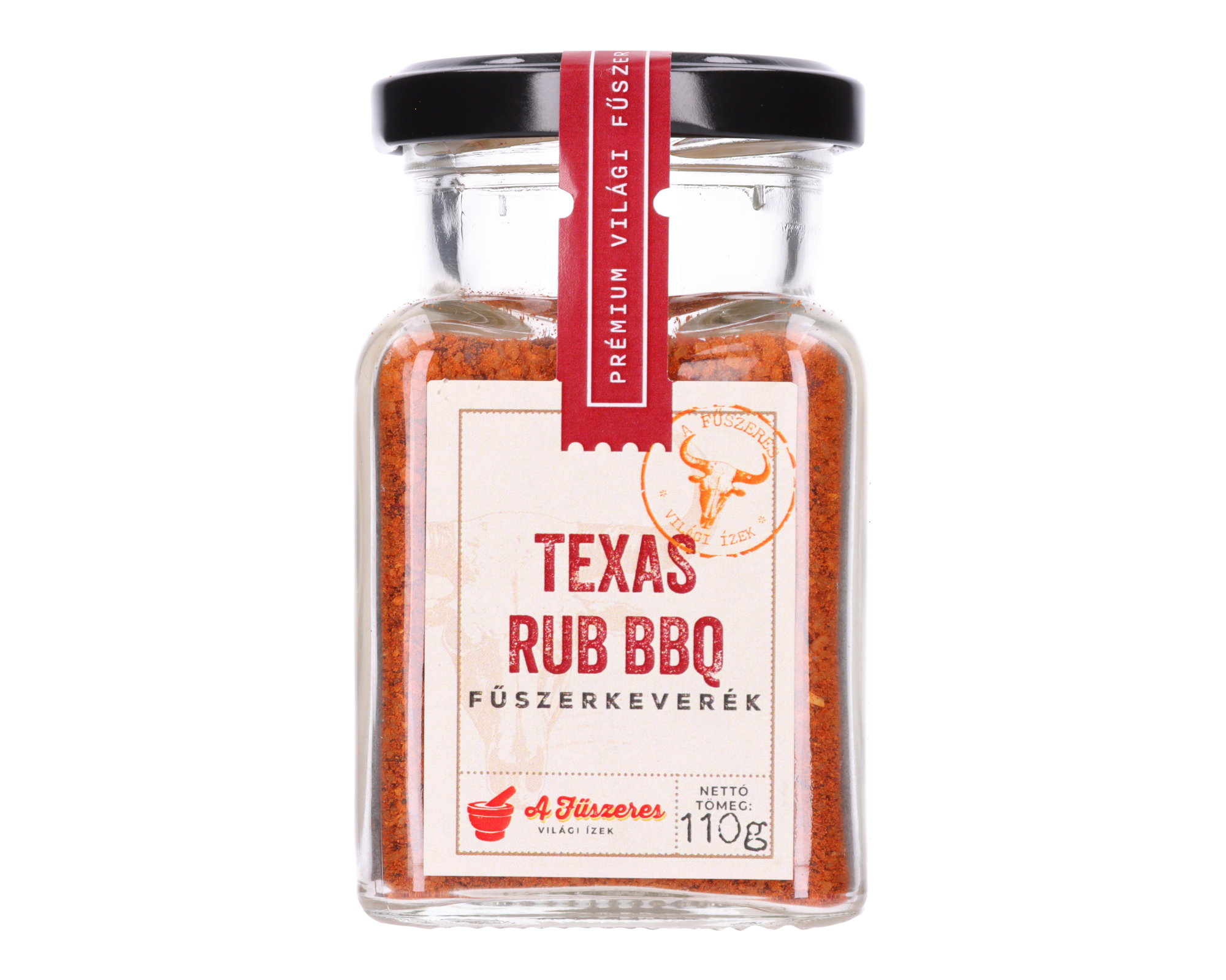A Fűszeres: Barbecue Texas Rub fűszerkeverék 110 g