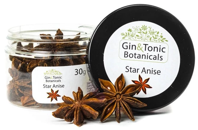 Gin Tonic botanicals kis tégelyben, csillagánizs egész 30gr