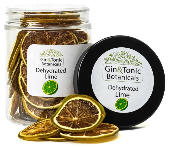 Gin Tonic Botanicals közepes tégelyben Szárított Lime karikák 35gr