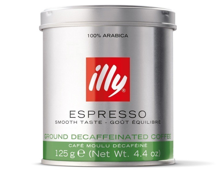 illy, darált koffeinmentes kávé, 125 gr