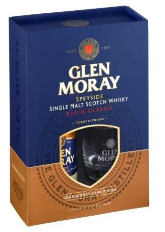 Glen Moray Chardonnay Cask 40% dd.+ 2 pohár