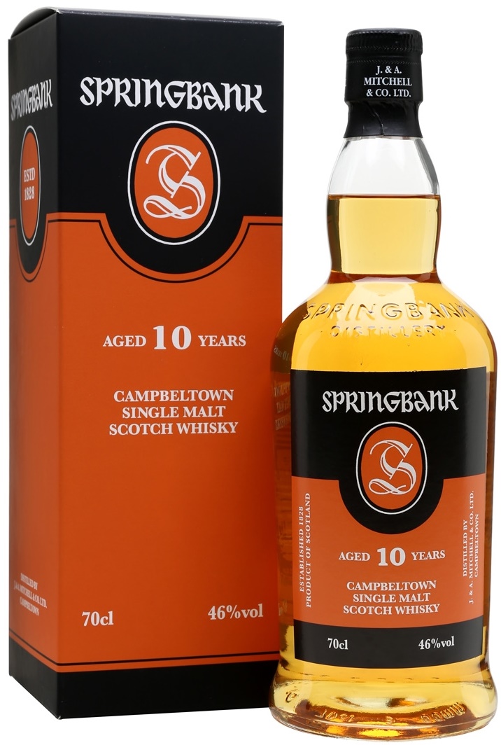 Springbank 10 years whisky 0,7L 46% pdd.