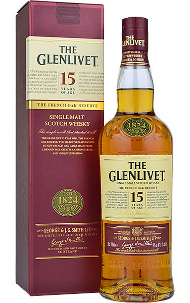Glenlivet 15 years whisky pdd. 0,7L 40%