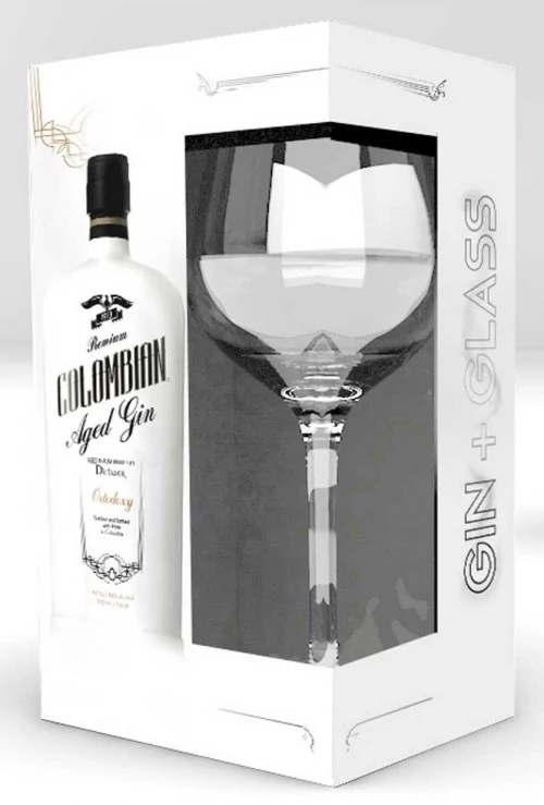 Dictador Columbian Aged Gin WHITE Ortodoxy 43% pdd. + pohár 0,7