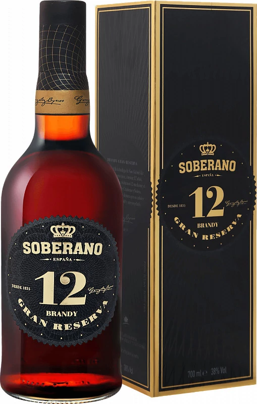 Soberano 12 éves Brandy 38% pdd.0,7