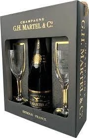 G.H.Martel Prestige Brut Champagne 12% 0,75L pdd. + 2 pohár