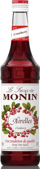 Monin Vörösáfonya koktélszirup (cranberry) 0,7L