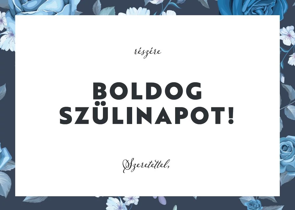 Ajándékkártya- Boldog Szülinap