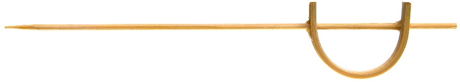Kard alakú bambusz koktélnyárs 120mm 50db/cs
