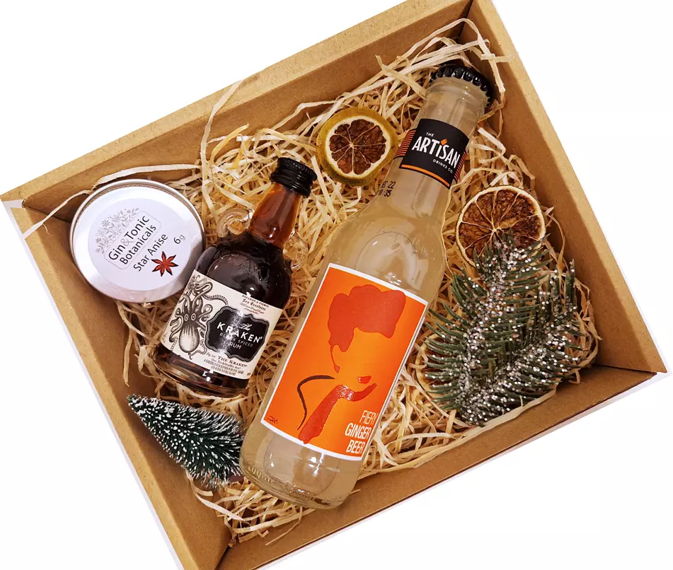 Karácsonyi Kraken mini Rum ajándékcsomag