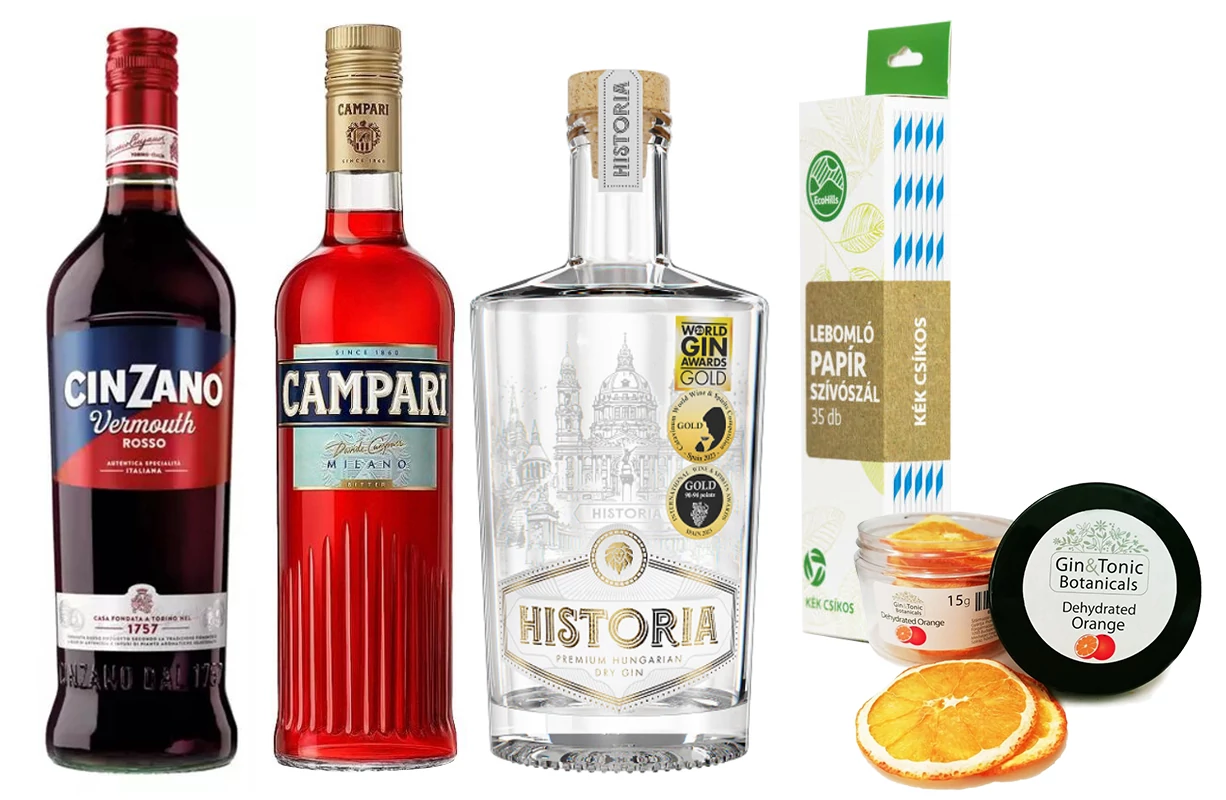 Negroni koktél szett