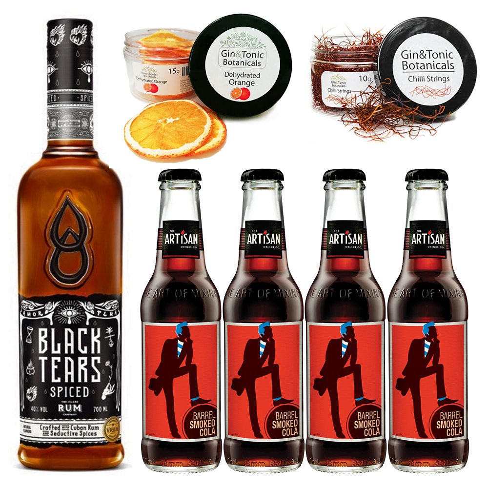 Black Tears Rum & Cola szett koktélfűszerekkel