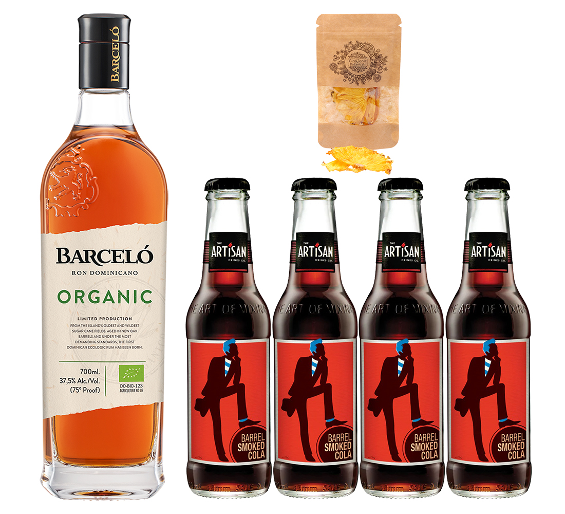 Barcelo Organic Rum & Cola szett koktélfűszerrel
