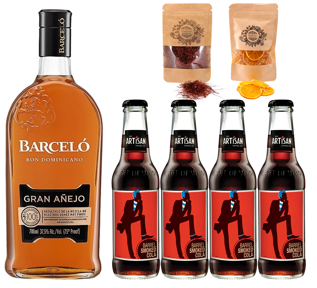 Barcelo Gran Anejo Rum & Cola szett koktélfűszerekkel