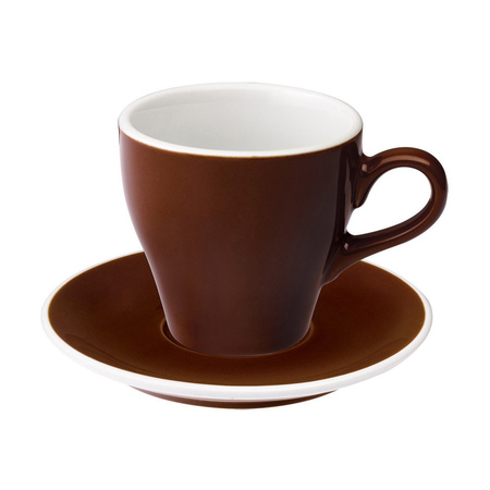 Loveramics Barna Tulip Cafe Latte  280 ml-es csésze és csészealj