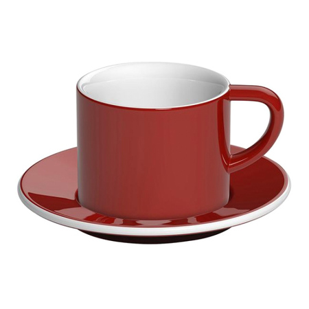 Loveramics Bond piros 150ml Cappucinó csésze és csészealj